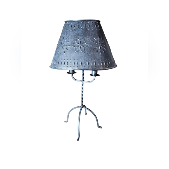 Primitive farmhouse Other - Primitive Farmhouse Punched Tin Shade Candle Holder.